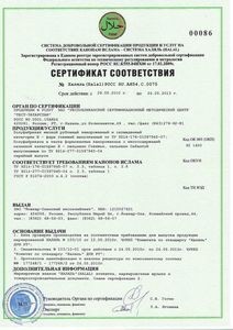 Сертификат пф